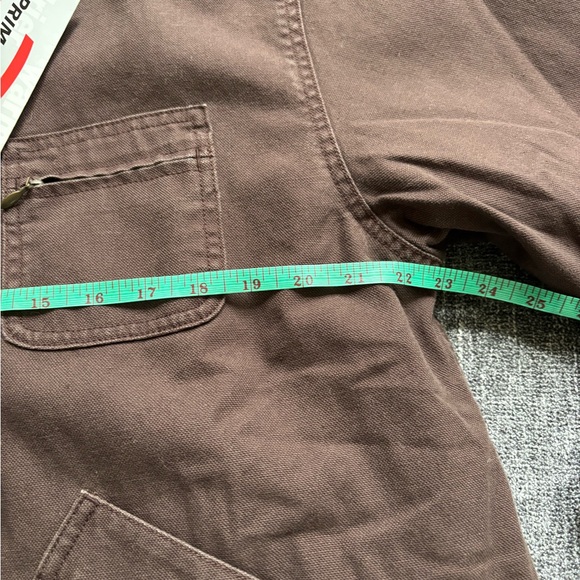 L.L. Bean Vintage Women’s Chocolate Brown Barn Field Jacket Green Corduroy Trim - Picture 6 of 7